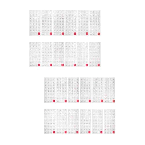 DOITOOL 2 Sätze Jahresplan Aufkleber Kalender Etiketten Tagesplaner Zahlen Tabs Planer Datumsaufkleber Tagesplan Aufkleber Monatsplaner Aufkleber Notizblock 12 Blätter * 2 von DOITOOL