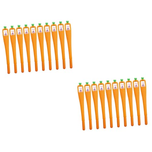 DOITOOL 2 Sätze Kawaii Karotten Kugelschreiber Cartoon Hase Stifte Leicht Und Tragbar Für Schulbedarf Und Büro Langlebig Und Wasserfest Perfektes Schreibwerkzeug 10 Stück * 2 von DOITOOL