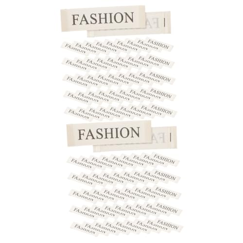 DOITOOL 2 Sätze Kleidungsmarke Kleidungsetiketten Patches Für Jacken Bestickt Wäschetiketten Namensschilder Für Kleidung Handgefertigtes Etikett Nähen Gewebtes Etikett Stoff 100 Stück * 2 von DOITOOL