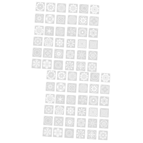 DOITOOL 2 Sätze Kreative Mandala Schablonen Diy Wand Und Möbelmalerei Wiederverwendbare Umweltfreundliche Schablonen Für Verschiedene Oberflächen Für Bastelprojekte Und 36 Stücke * 2 von DOITOOL