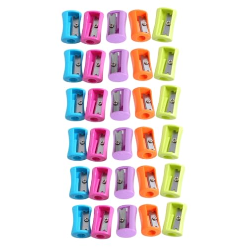 DOITOOL 2 Sätze Kreativer Handspitzer Im Design Handheld Bleistiftspitzer Für Schulbedarf Zufälligen Farben Für Schüler Und Schülerinnen Zufällige Farbe 50 Stück * 2 von DOITOOL