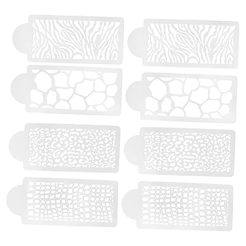 DOITOOL 2 Sätze Kuchen-Spitzen-Form Kuchen dekorieren Schablonen Textur Drucken von Schablonen Pfote kuchenform tortenform tierische Vorlagen Druckvorlagen Umweltschutz Haustier Weiß von DOITOOL
