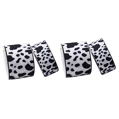 DOITOOL 2 Sätze Kuhmuster Geschenkband Diy Pro Flexibles Polyesterband Für Geschenkverpackungen Bastelprojekte Und Partydekorationen 2 Rollen * 2 DOITOOL 2 Sätze Kuhmuster Geschenkband Diy Pro Flexibles Polyesterband Für Geschenkverpackungen Bastelprojekte Und Partydekorationen 2 Rollen * 2 von DOITOOL