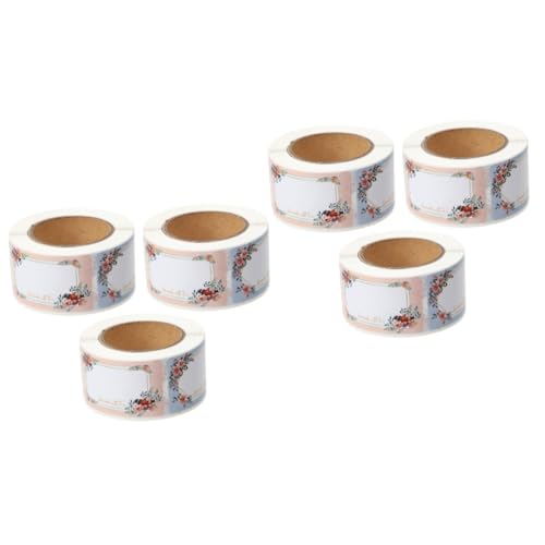 DOITOOL 2 Sätze Leerer Name Aufkleber Etikett Blumen- Blumenaufkleber Blumenname Aufkleber Nennen Sie Tags Aufkleber Blumen Namensschilder Sticky Labelser Papier 3 Rollen * 2 von DOITOOL