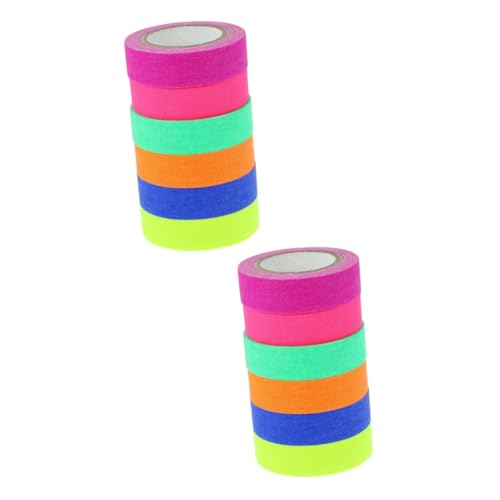 DOITOOL 2 Sätze Leuchtband Fluoreszierender Kleber Dekorieren Deko Klebeband Farbiges UV Band Extra Starkes Leuchtband Breites Band Neon Isolierband Party Beschreibbare 6 Rollen * 2 DOITOOL 2 Sätze Leuchtband Fluoreszierender Kleber Dekorieren Deko Klebeband Farbiges UV Band Extra Starkes Leuchtband Breites Band Neon Isolierband Party Beschreibbare 6 Rollen * 2 von DOITOOL
