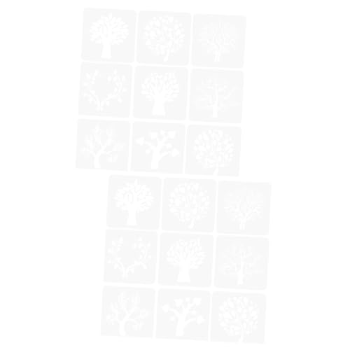 DOITOOL 2 Sätze Malvorlage Und Hallo Malerei Zeichnung Herstellung Zeichenschablonen Für Diy -schablonen Malschablone Mit Baummuster Das Haustier Weiß 9 Stück * 2 DOITOOL 2 Sätze Malvorlage Und Hallo Malerei Zeichnung Herstellung Zeichenschablonen Für Diy -schablonen Malschablone Mit Baummuster Das Haustier Weiß 9 Stück * 2 von DOITOOL