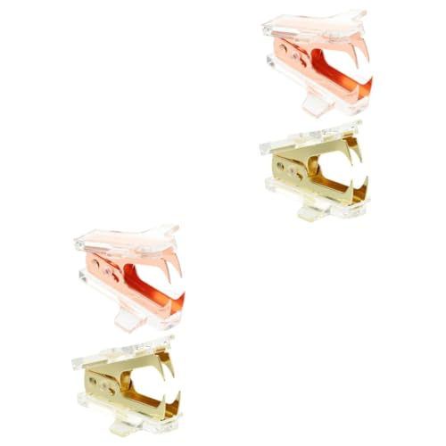 DOITOOL 2 Sätze Mini Heftklammern Entferner Tragbarer Heftklammern Abzieher Im Flugzeugdesign Büro Zubehör Roségold Und Einfaches Entfernen Ohne Beschädigung Dokumente 2 Stücke * 2 von DOITOOL