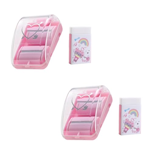 DOITOOL 2 Sätze Mini Tragbarer Radiergummi Cleaner Leicht Robustes Kunststoffmaterial Schonend für Papier als Desktop Zubehör für Büro und Schule Teilig Rosa DOITOOL 2 Sätze Mini Tragbarer Radiergummi Cleaner Leicht Robustes Kunststoffmaterial Schonend für Papier als Desktop Zubehör für Büro und Schule Teilig Rosa von DOITOOL