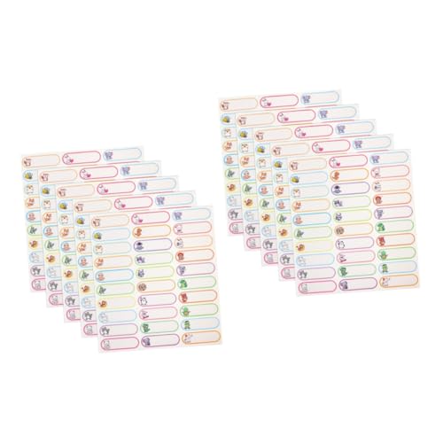 DOITOOL 2 Sätze Namensaufkleber Namensetiketten Nennen Sie Tag -aufkleber Vinyl Hochzeit Bunte Namensschilder Etiketten Für Unisex Etiketten Für Schulbedarf Pvc Selbstklebend 5 Blätter * 2 von DOITOOL
