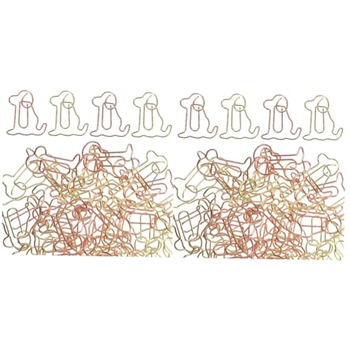 DOITOOL 2 Sätze Nette Hund Büroklammern Dekorative Papierklammern Roségold Für Schule Und Büro Praktische Kleine Clips Für Fotos Dokumente Und Lesezeichen 50 Stück * 2 von DOITOOL