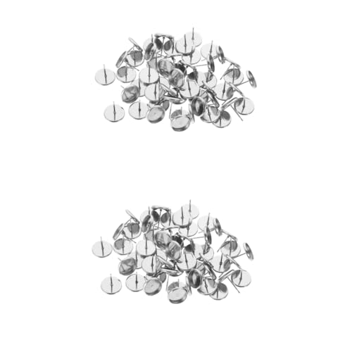 DOITOOL 2 Sätze Ohrstecker Basis Rohlinge Für Cabochons Flache Runde Ohrringe Diy Schmuckherstellung Earring Blanks Für Projekte 50 Stück * 2 DOITOOL 2 Sätze Ohrstecker Basis Rohlinge Für Cabochons Flache Runde Ohrringe Diy Schmuckherstellung Earring Blanks Für Projekte 50 Stück * 2 von DOITOOL