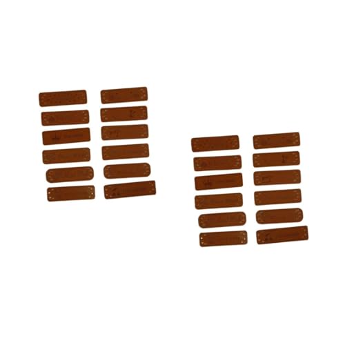 DOITOOL 2 Sätze Pack Pu Leder Etiketten Handgemachte Tags Mit Löchern Für Jeans Taschen Schuhe Und Hüte Bastelzubehör Für Kreative Nähprojekte Gemischte Farben 3 Packungen * 2 DOITOOL 2 Sätze Pack Pu Leder Etiketten Handgemachte Tags Mit Löchern Für Jeans Taschen Schuhe Und Hüte Bastelzubehör Für Kreative Nähprojekte Gemischte Farben 3 Packungen * 2 von DOITOOL