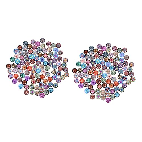 DOITOOL 2 Sätze Patches Schmucksteinen Für Diy Schmuckherstellung Design Handgemachte Cabochons Für Kreative Projekte 100 Stück * 2 von DOITOOL