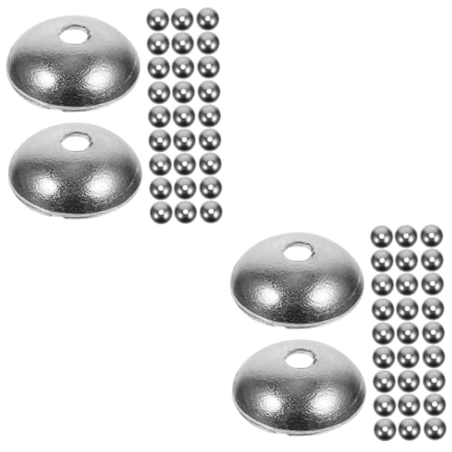 DOITOOL 2 Sätze Perlenkappen Halbrunde Spacer Perlenkappen Für Diy Schmuckherstellung Rostfrei Multifunktional Langlebig Und Korrosionsbeständig 200 Stück * 2 von DOITOOL