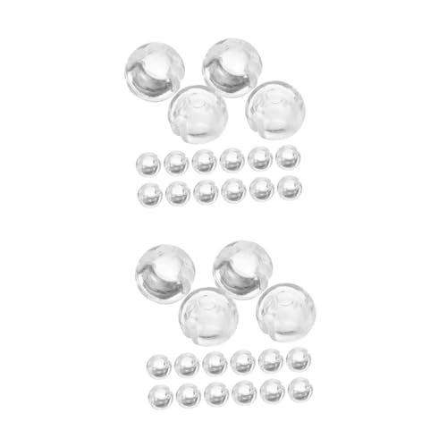 DOITOOL 2 Sätze Perlenschnallenhalter Ersatz Mini-jalousie-kettenstopper Zubehör Für Jalousien Mini-vorhang-perlenstopper Kettenstopper Für Vertikaljalousien Sehen Transparent 24 Stück * 2 von DOITOOL