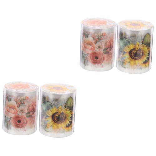 DOITOOL 2 Sätze Pflanzenmuster Klebeband Für Scrapbooking Pet Aufkleber Für Tagebuch Und Kunsthandwerk Und Selbstklebend Für Scrapbook Sticker Und Journal Zubehör 2 Rollen * 2 von DOITOOL