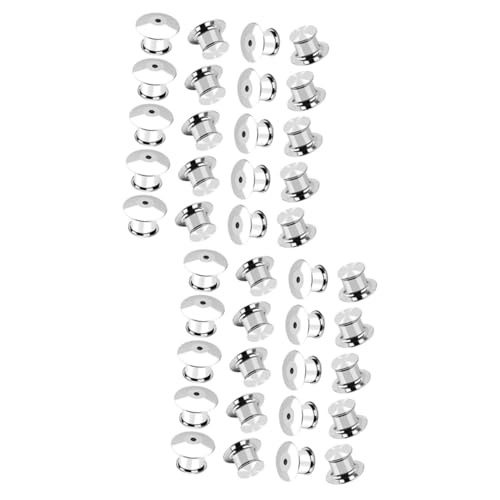 DOITOOL 2 Sätze Pin Halterungen Verstellbare Sicherheitsnadeln Für Anstecknadeln Broschen Namensschilder Für Diy Projekte Und Bastelarbeiten 20 Stück * 2 von DOITOOL