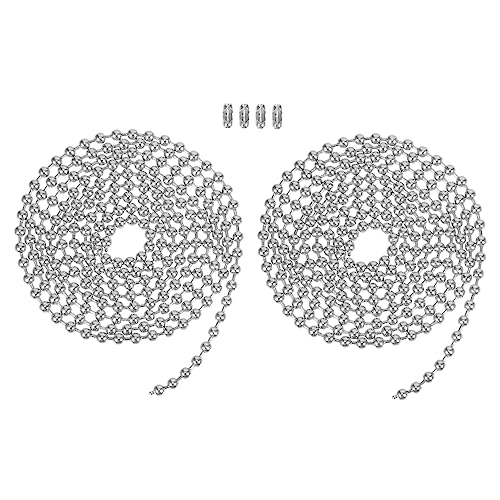DOITOOL 2 Sätze Premium Kugelkette Bead Chains mit Verbindern Rostfrei Robust für Schmuckherstellung DIY Anhänger Halsketten Zubehör DOITOOL 2 Sätze Premium Kugelkette Bead Chains mit Verbindern Rostfrei Robust für Schmuckherstellung DIY Anhänger Halsketten Zubehör von DOITOOL
