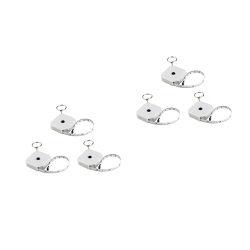 DOITOOL 2 Sätze Quadratisches Maßband Mit Schlüsselanhänger Mini Maßband Für Körpermaße Tragbares Flexibles Schneidermaßband Für Und Modebegeisterte 3 Stücke * 2 von DOITOOL