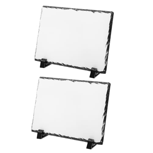 DOITOOL 2 Sätze Rechteckige Blanko Foto Naturstein Sublimation Bildhalter für Personalisierte Dekoration für Zuhause oder Büro DOITOOL 2 Sätze Rechteckige Blanko Foto Naturstein Sublimation Bildhalter für Personalisierte Dekoration für Zuhause oder Büro von DOITOOL