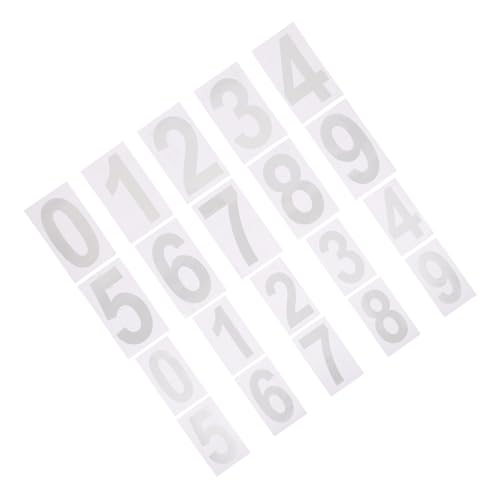 DOITOOL 2 Sätze Reflektierende Briefkasten Zahlen Aufkleber Weiß Selbstklebend Wetterfest UV Beständig Große Hausnummern für Außenbereich bei DOITOOL 2 Sätze Reflektierende Briefkasten Zahlen Aufkleber Weiß Selbstklebend Wetterfest UV Beständig Große Hausnummern für Außenbereich bei von DOITOOL