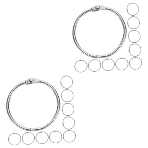 DOITOOL 2 Sätze Ringbuch-ring Lose Stichworte Pflicht Bindung Für Bindering Notebook-ringe Ringe Zum Binden Von Notizblöcken Buchringe Binden Binderringe Metall Silber 20 Stück * 2 DOITOOL 2 Sätze Ringbuch-ring Lose Stichworte Pflicht Bindung Für Bindering Notebook-ringe Ringe Zum Binden Von Notizblöcken Buchringe Binden Binderringe Metall Silber 20 Stück * 2 von DOITOOL
