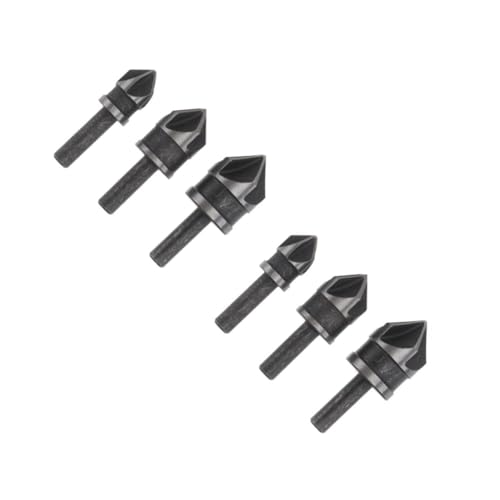 DOITOOL 2 Sätze Runde Griff Fase Holzbearbeitung Countersink Kammernbohrer Holzbeförderungsbohrerbits Anfasbit Stahl Mit Hohem Kohlenstoffgehalt Black 3 Stücke * 2 DOITOOL 2 Sätze Runde Griff Fase Holzbearbeitung Countersink Kammernbohrer Holzbeförderungsbohrerbits Anfasbit Stahl Mit Hohem Kohlenstoffgehalt Black 3 Stücke * 2 von DOITOOL