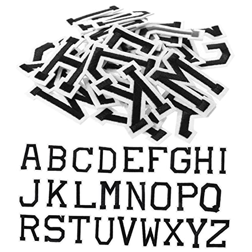 DOITOOL 2 Sätze Schwarze und Weiße Buchstaben Patches Bestickte Stoffaufnäher Selbstklebend für Diy Projekte Dekoration für Kleidung und Accessoires DOITOOL 2 Sätze Schwarze und Weiße Buchstaben Patches Bestickte Stoffaufnäher Selbstklebend für Diy Projekte Dekoration für Kleidung und Accessoires von DOITOOL