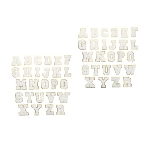 DOITOOL 2 Sätze Selbstklebende Buchstaben Aufnäher Gestickte Patches Für Kleidung Hüte Und Handtücher Weiß Für Reparaturen Und Kreative Dekoration 26 Stücke * 2 DOITOOL 2 Sätze Selbstklebende Buchstaben Aufnäher Gestickte Patches Für Kleidung Hüte Und Handtücher Weiß Für Reparaturen Und Kreative Dekoration 26 Stücke * 2 von DOITOOL