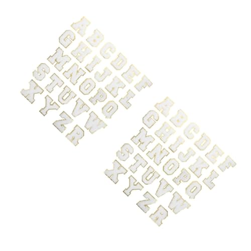 DOITOOL 2 Sätze Selbstklebende Buchstaben Patches Weißes Alphabet Aufnäher Für Kleidung Hüte Taschen Und Handtücher Zum Reparieren Und Dekorieren 26 Stücke * 2 DOITOOL 2 Sätze Selbstklebende Buchstaben Patches Weißes Alphabet Aufnäher Für Kleidung Hüte Taschen Und Handtücher Zum Reparieren Und Dekorieren 26 Stücke * 2 von DOITOOL