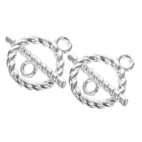 DOITOOL 2 Sätze Silber Toggle Verschlüsse Schmuckverschluss für Armband Halskette DIY Edle Schmuckteile Langlebig und Leicht für Kreative Bastelarbeiten DOITOOL 2 Sätze Silber Toggle Verschlüsse Schmuckverschluss für Armband Halskette DIY Edle Schmuckteile Langlebig und Leicht für Kreative Bastelarbeiten von DOITOOL