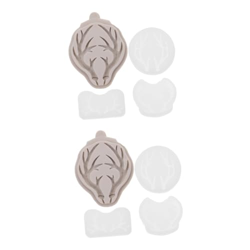 DOITOOL 2 Sätze Silikon Antler Form Diy Haarspangen Dekorationsform Einfaches Entformen Langlebig Wiederverwendbar Für Epoxidharz Und Kreative Bastelprojekte 4 Stück * 2 von DOITOOL