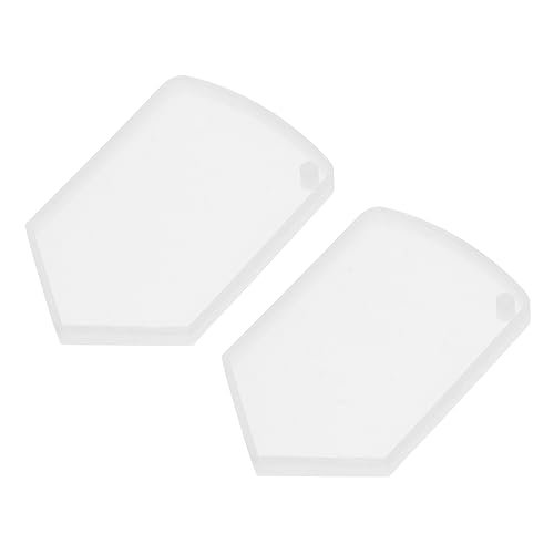 DOITOOL 2 Sätze Silikon Gießform Für Diy Anhänger Schild Form Harz Schmuckherstellung Flexible Und Wiederverwendbare Epoxidharz Mold Für Kreative Bastelprojekte 2 Stück * 2 von DOITOOL
