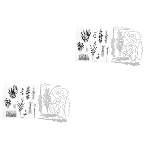 DOITOOL 2 Sätze Stanzformen für DIY Scrapbooking Kartenherstellung und Fotoalben Praktische Schneideformen für Bastelprojekte Stempel und Stanzmuster von DOITOOL