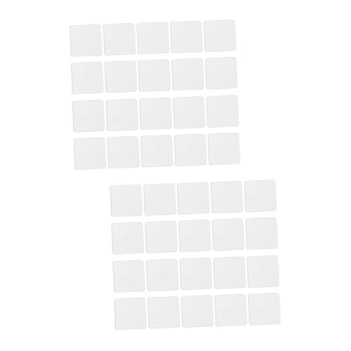 DOITOOL 2 Sätze Starke Nano Klebepads Auto Doppelklebeband Multifunktions Klebepad Wasserdichtes Klebeband Aufkleber Nano Klebeaufkleber Transparentes Klebeband Weiß 20 Stück * 2 von DOITOOL