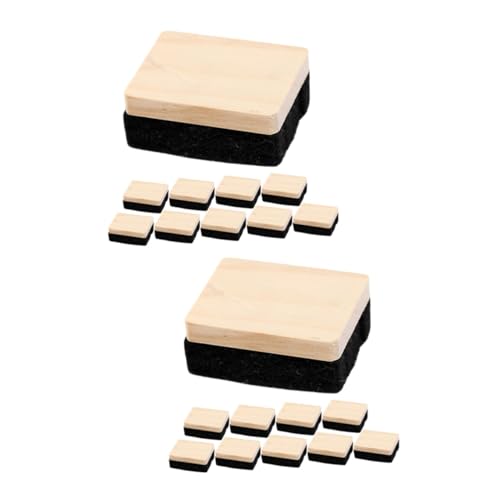 DOITOOL 2 Sätze Tafelschwämme Aus Holz Und Filz Staubfreie Kreidewischer Für Schul Büro Und Heimgebrauch Reinigungslösung Für Schwarze Und Weiße 10 Stück * 2 DOITOOL 2 Sätze Tafelschwämme Aus Holz Und Filz Staubfreie Kreidewischer Für Schul Büro Und Heimgebrauch Reinigungslösung Für Schwarze Und Weiße 10 Stück * 2 von DOITOOL