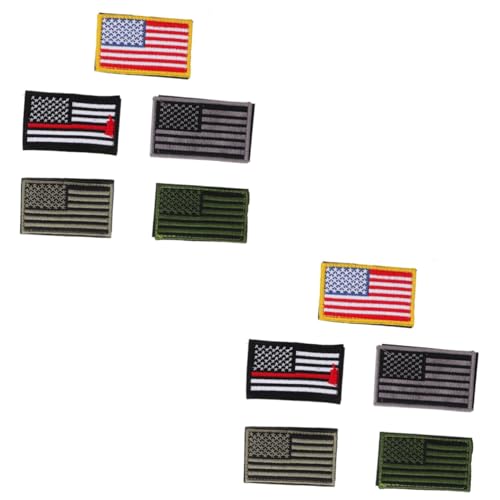 DOITOOL 2 Sätze Taktische Aufnäher Hochwertige Bestickte Klett Patches Für Kleidung Mützen Und Rucksäcke Robuste Dekorative Stoffaufkleber Für Outdoor Aktivitäten Und 5 Stücke * 2 von DOITOOL