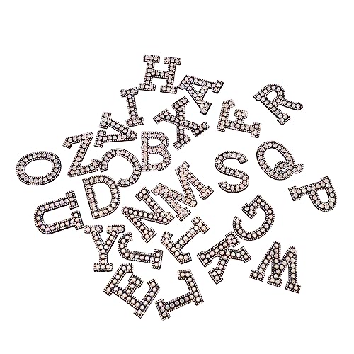 DOITOOL 2 Sätze Teiliges Alphabet Strass Patch Vliesstoff Zum Aufbügeln Und Nähen Für Kleidung Taschen Und Diy Dekoration Applikationen Für Kreative Projekte 26 Stück * 2 DOITOOL 2 Sätze Teiliges Alphabet Strass Patch Vliesstoff Zum Aufbügeln Und Nähen Für Kleidung Taschen Und Diy Dekoration Applikationen Für Kreative Projekte 26 Stück * 2 von DOITOOL