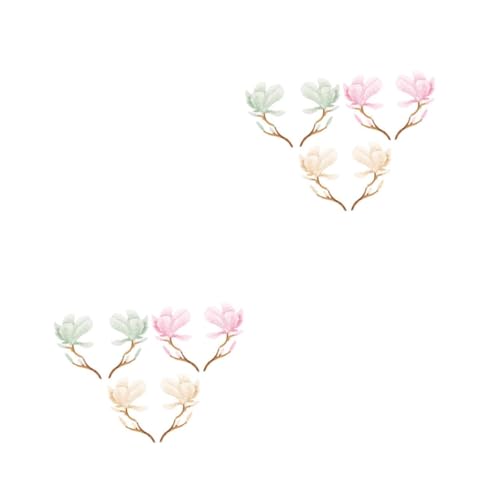 DOITOOL 2 Sätze Teiliges Blumengestaltete Stickapplikationen Für Kleidung Bestickte Reparatur Patches Für Jeans Shirts Und Mehr Einfach Aufzubügeln Nähen 6 Stücke * 2 von DOITOOL
