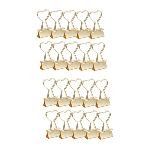 DOITOOL 2 Sätze Teiliges Büroklammern Langschwanz Klammern Kleine Binderclips Metallclips Für Dokumente Für Schule Büro Und Kreative Projekte 10 Stück * 2 von DOITOOL