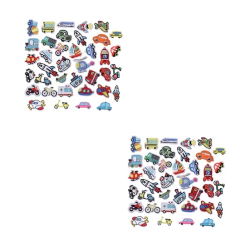 DOITOOL 2 Sätze Teiliges Cartoon Baumwoll Patches Zum Aufbügeln Kreative Gestickte Applikationen Für Kinderbekleidung Und Diy Projekte Einzigartige Designs Für Kleidung 38 Stück * 2 von DOITOOL