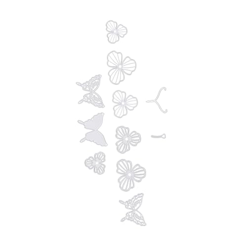 DOITOOL 2 Sätze Teiliges DIY Schneide Stanzformen Kohlenstoffstahl für Scrapbooking Präzise Bastel Schablonen für Kartenherstellung und Papiergestaltung von DOITOOL