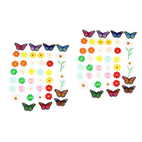 DOITOOL 2 Sätze Teiliges Daisy Und Schmetterling Bügel Patches Bestickte Aufnäher Für Kleidung Taschen Und Diy Projekte Zum Dekorieren Und Reparieren Von Jeans Blusen Und 39 Stück * 2 DOITOOL 2 Sätze Teiliges Daisy Und Schmetterling Bügel Patches Bestickte Aufnäher Für Kleidung Taschen Und Diy Projekte Zum Dekorieren Und Reparieren Von Jeans Blusen Und 39 Stück * 2 von DOITOOL