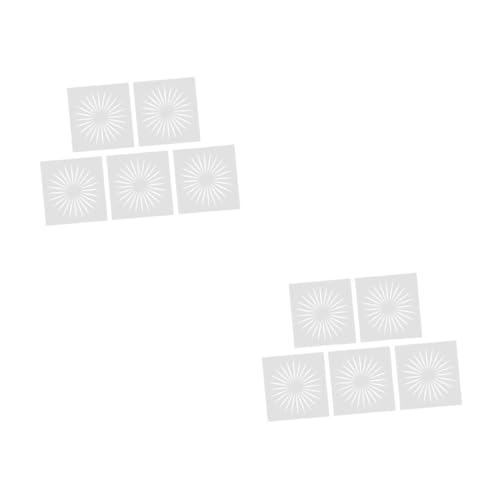 DOITOOL 2 Sätze Teiliges Diy Schablonen Mit Sonnenmuster Robustem Für Kreative Malprojekte Für Erwachsene Für Zeichnen Scrapbooking Und Wanddekoration 10 Stück * 2 von DOITOOL