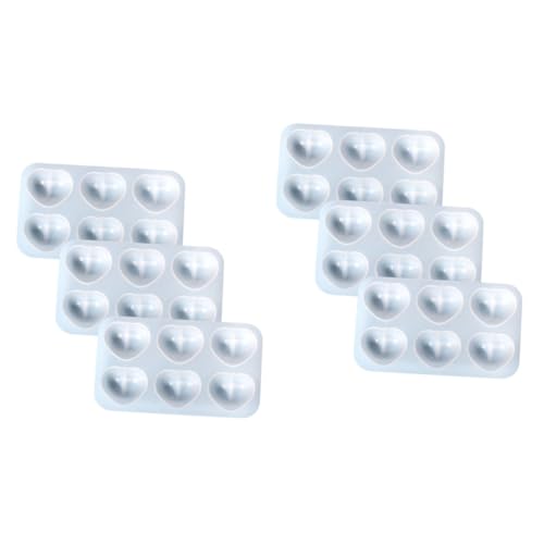 DOITOOL 2 Sätze Teiliges Diy Silikon Herzform Flexible Gießform Für Handwerk Dekoration Für Schlüsselanhänger Und Taschenanhänger Langlebig Praktisch 3 Stück * 2 von DOITOOL
