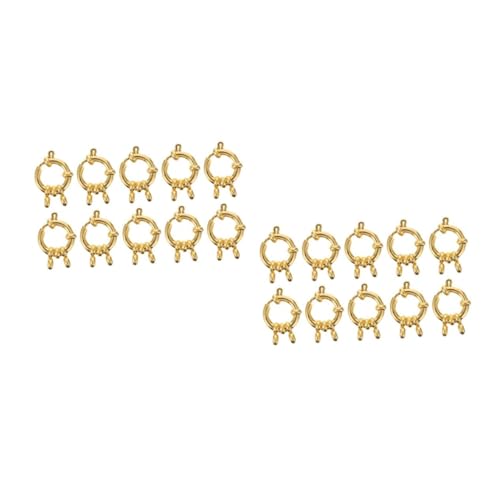 DOITOOL 2 Sätze Teiliges Goldene Feder Verschlüsse Für Armbänder Und Diy Schmuckherstellung Für Und Dekorationen Langlebig Und Hautfreundlich 10 Stück * 2 von DOITOOL