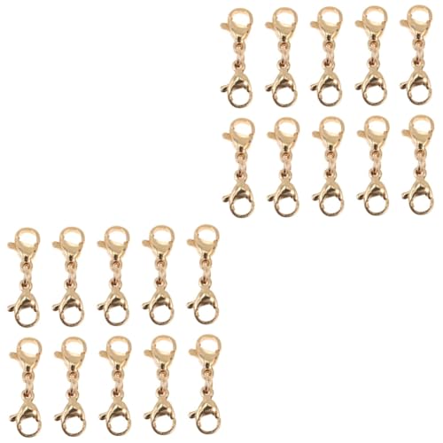DOITOOL 2 Sätze Teiliges Lobster Clips Für Armbänder Und Doppelte Karabiner Verschlüsse Diy Schmuckzubehör Langlebig Und Rostfrei Für Projekte 10 Stück * 2 DOITOOL 2 Sätze Teiliges Lobster Clips Für Armbänder Und Doppelte Karabiner Verschlüsse Diy Schmuckzubehör Langlebig Und Rostfrei Für Projekte 10 Stück * 2 von DOITOOL