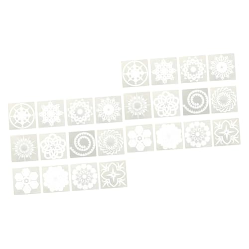 DOITOOL 2 Sätze Teiliges Mandala Schablonen Set Hochwertigem Material Kreative Malvorlagen Für Kunsthandwerk Und Diy Dekorationen Für Wandgestaltung Und Bastelprojekte 12 Stück * 2 von DOITOOL