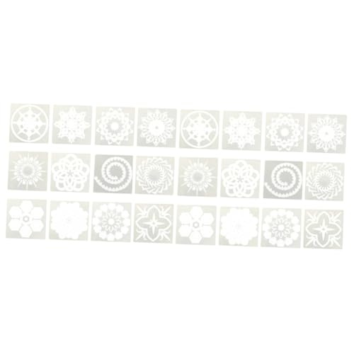 DOITOOL 2 Sätze Teiliges Mandala Schablonen Set Wunderschöne Diy Malvorlagen Für Kreative Kunsthandwerke Wiederverwendbare Schablonen Für Wand Und Möbeldekoration Hochwertiges 12 Stück * 2 von DOITOOL
