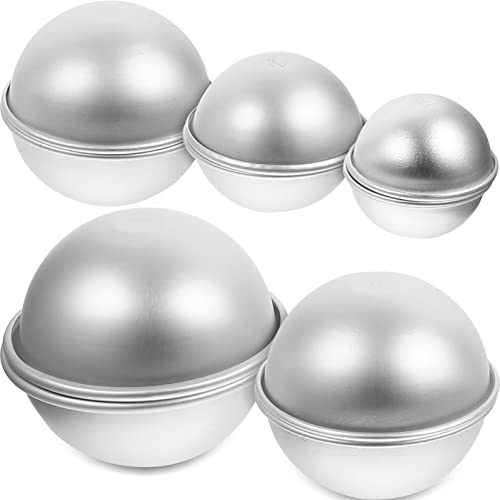 DOITOOL 2 Sätze Teiliges Multifunktionalen Diy Backformen Für Badebomben Kreative Formen Für Kuchen Und Desserts Für Bastelprojekte Mit Kindern 5 Paare * 2 von DOITOOL
